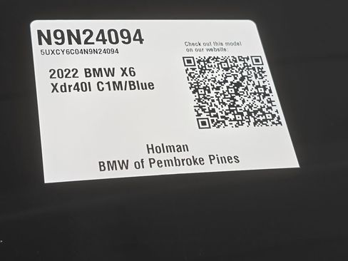 Certified 2022 BMW X6 xDrive40i w/ M Sport Package AWD/4WD image 30