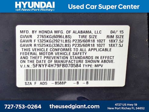 Used 2015 Honda Pilot EX-L image 45