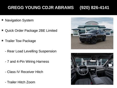 New 2026 Jeep Grand Cherokee Limited w/ Limited Altitude Package AWD/4WD image 6