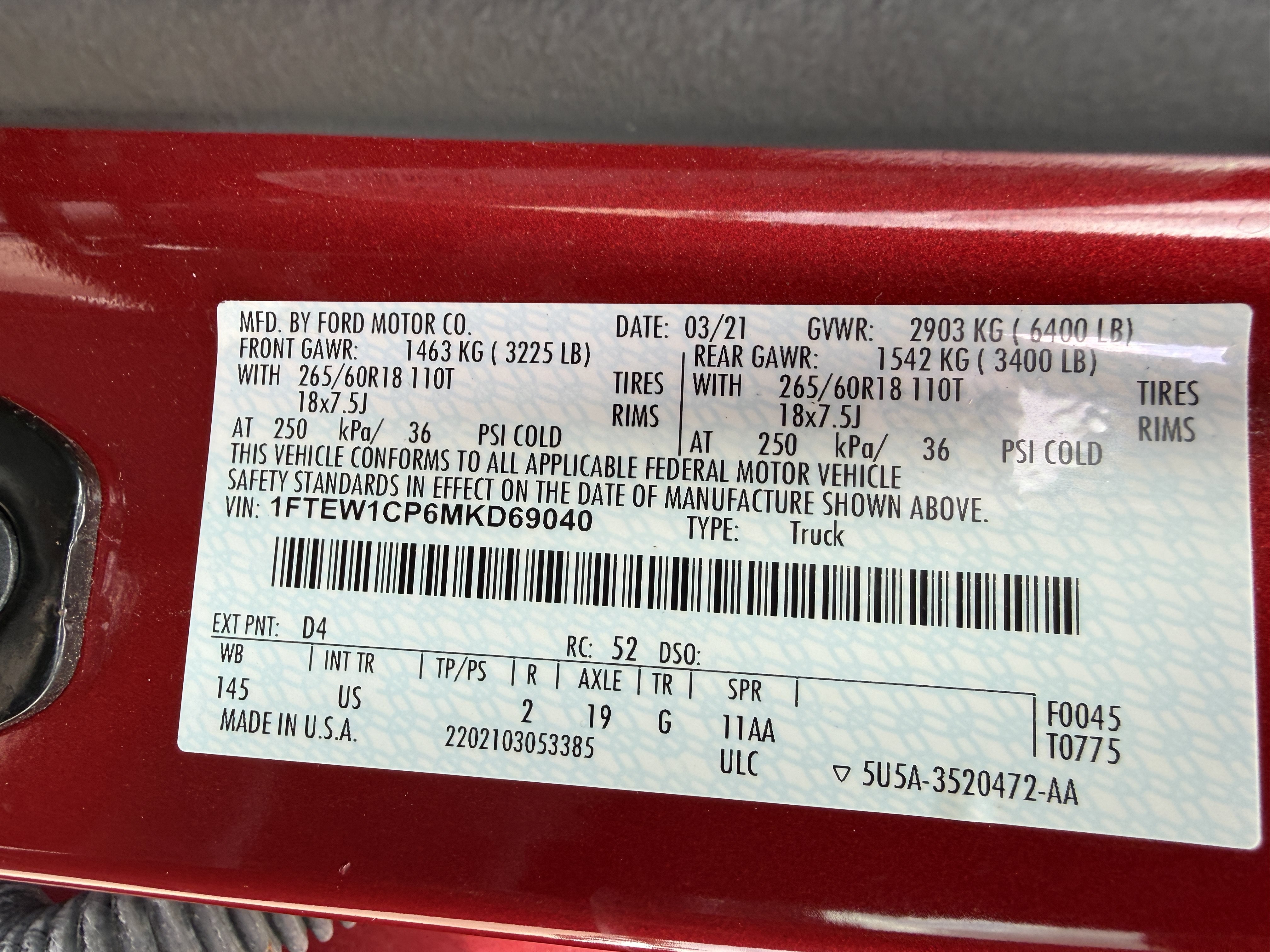 Used 2021 Ford F150 XLT w/ Equipment Group 302A High RWD image 5