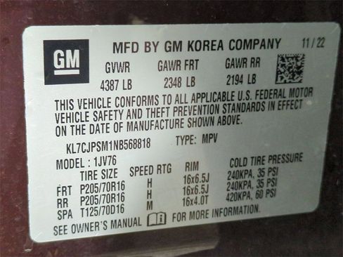 Certified 2022 Chevrolet Trax LT w/ LT Convenience Package image 62