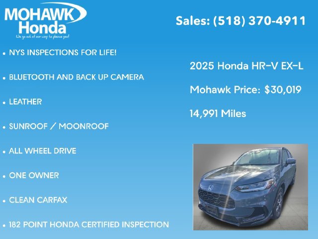 Certified 2025 Honda HR-V EX-L image 8