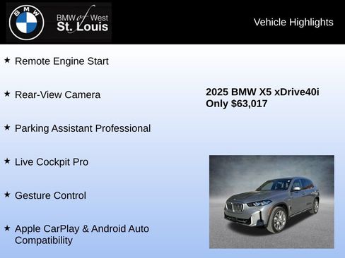 Used 2025 BMW X5 xDrive40i w/ Climate Comfort Package AWD/4WD image 16