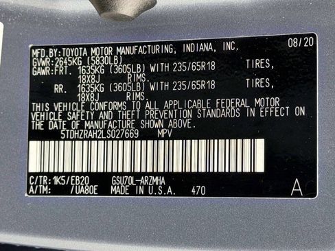 Used 2020 Toyota Highlander XLE FWD image 25