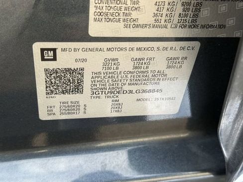 Used 2020 GMC Sierra 1500 SLT w/ SLT Premium Package AWD/4WD image 37