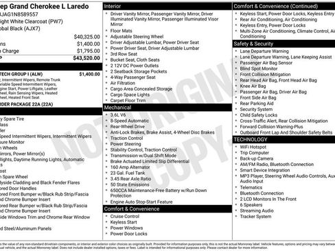 Used 2022 Jeep Grand Cherokee L Laredo w/ Luxury Tech Group I RWD image 6