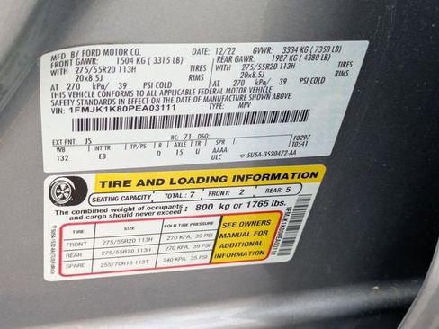 Used 2023 Ford Expedition Max Limited RWD image 44