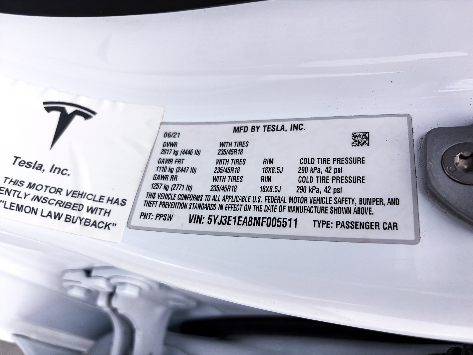 Used 2021 Tesla Model 3 Standard Range Plus RWD image 35