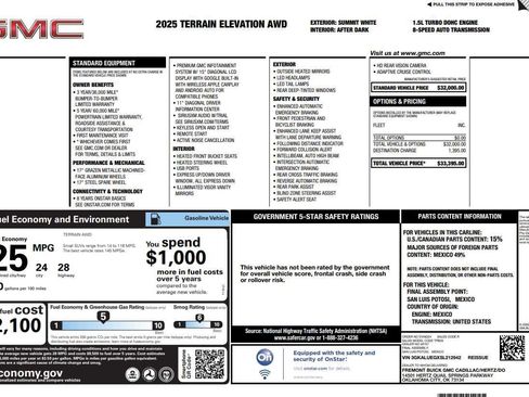 Certified 2025 GMC Terrain Elevation image 1