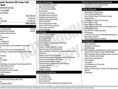Used 2024 Toyota Tacoma SR RWD image 32