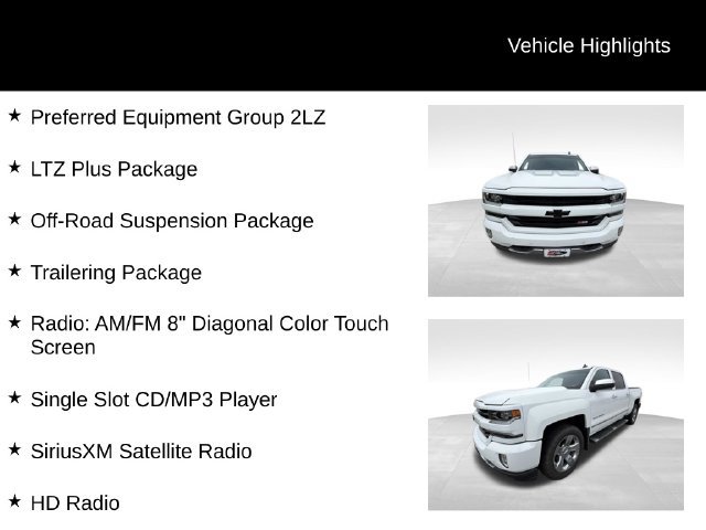 Used 2018 Chevrolet Silverado 1500 LTZ Z71 w/ LTZ Plus Package AWD/4WD image 13
