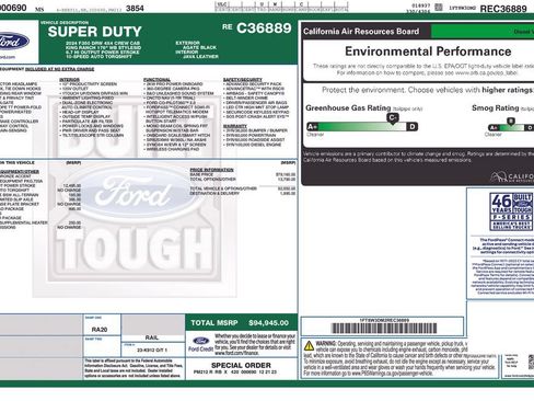 Used 2024 Ford F350 King Ranch w/ FX4 Off-Road Package AWD/4WD image 2