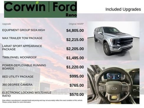 Used 2023 Ford F150 Lariat w/ Equipment Group 502A High AWD/4WD image 3