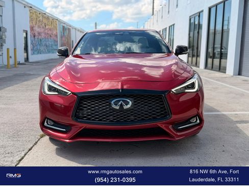 Used 2018 INFINITI Q60 Red Sport 400 w/ Pro Active Package image 2