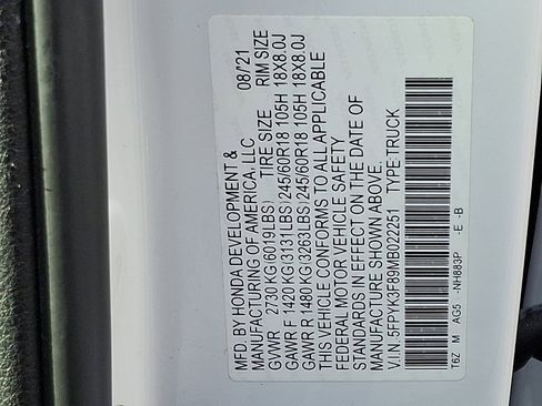 Used 2021 Honda Ridgeline Black Edition image 29