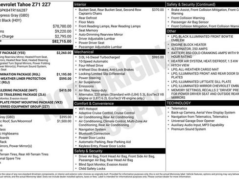 Used 2026 Chevrolet Tahoe Z71 w/ Comfort Package AWD/4WD image 6