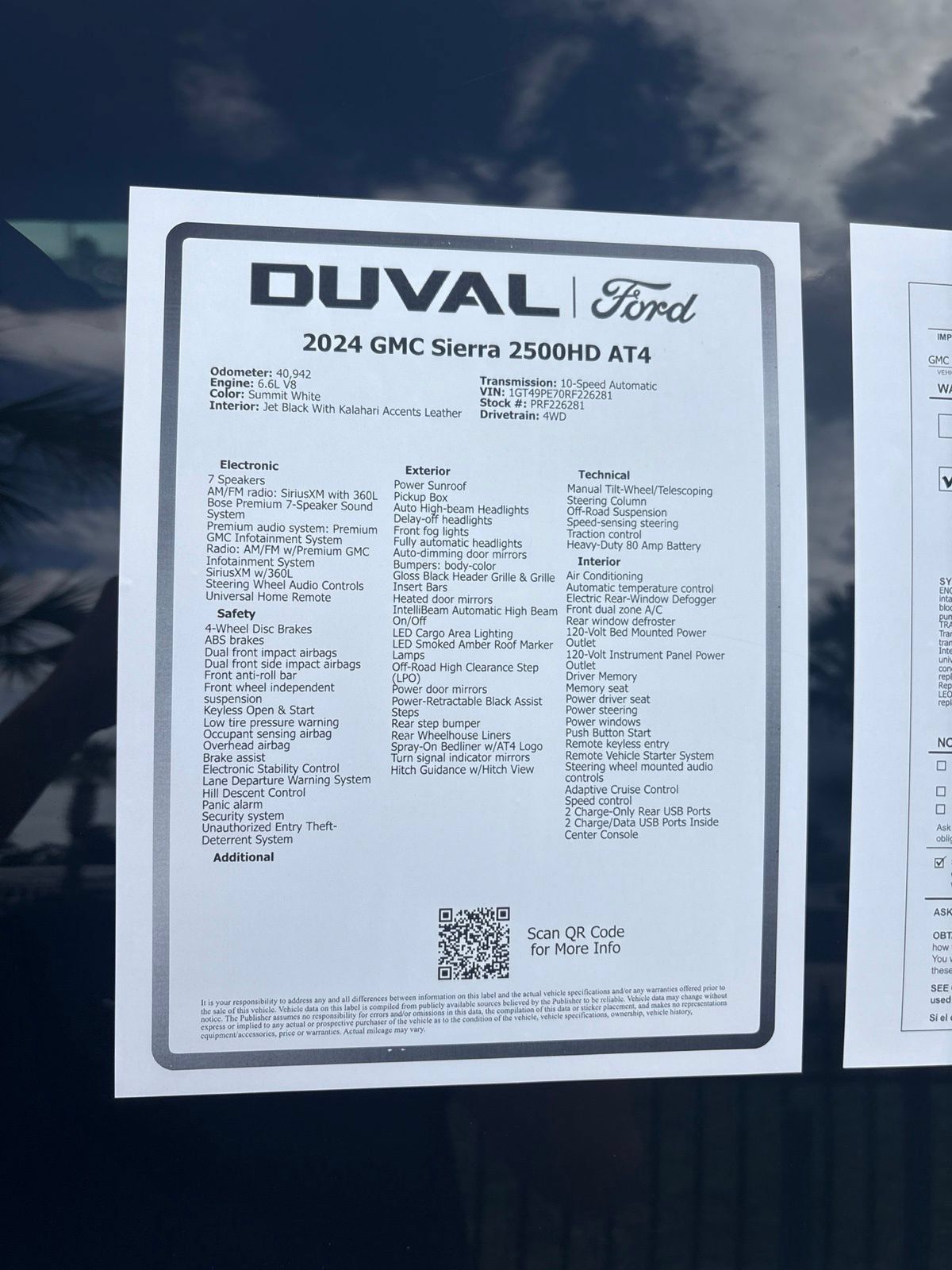 Used 2024 GMC Sierra 2500 AT4 w/ AT4 Premium Plus Package AWD/4WD image 17