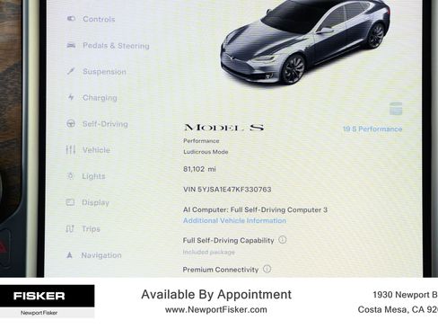 Used 2019 Tesla Model S Performance AWD/4WD image 24