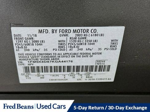 Used 2019 Ford Explorer XLT w/ Class III Trailer Tow Package image 35