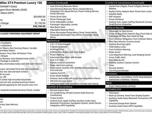 Used 2024 Cadillac XT4 Premium Luxury image 57