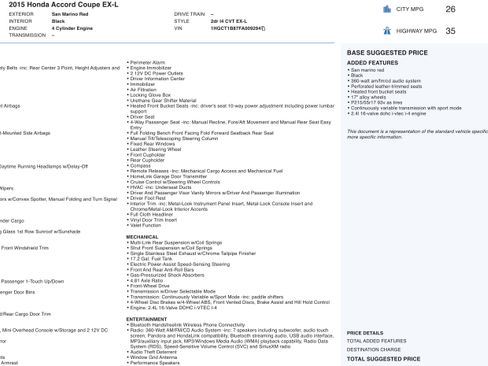 Used 2015 Honda Accord EX-L image 3