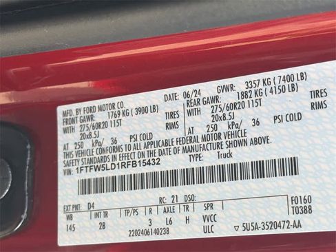 Used 2024 Ford F150 Lariat w/ Bed Utility Package image 32