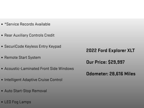 Used 2022 Ford Explorer XLT w/ Equipment Group 202A image 24