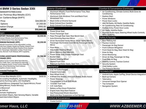 Used 2024 BMW 330i Sedan w/ M Sport Package RWD image 3