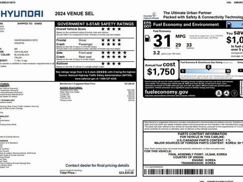 Used 2024 Hyundai Venue SEL image 2