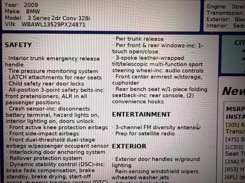 Used 2009 BMW 328i Convertible image 33