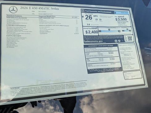 New 2026 Mercedes-Benz E 450 4MATIC Sedan image 16