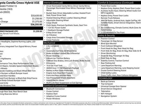 Used 2026 Toyota Corolla Cross AWD Hybrid w/ Convenience Package image 27