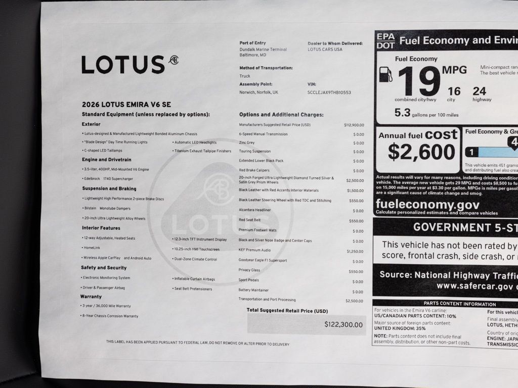 New 2026 Lotus Emira RWD image 56