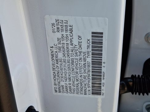 New 2026 Honda Ridgeline Black Edition image 19