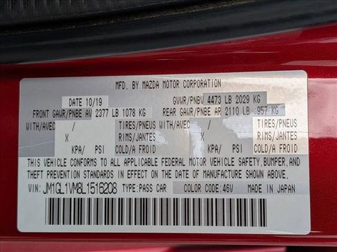 Used 2020 MAZDA MAZDA6 Touring FWD image 25