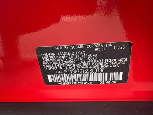 Used 2025 Subaru WRX tS AWD/4WD image 13