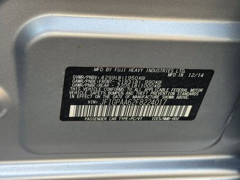 Used 2015 Subaru Impreza 2.0i AWD/4WD image 17