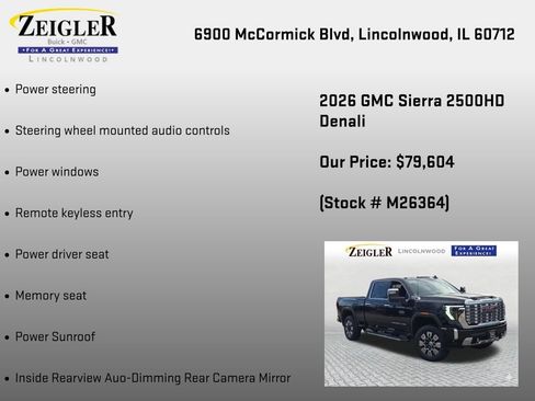 New 2026 GMC Sierra 2500 Denali w/ Denali Reserve Package AWD/4WD image 24