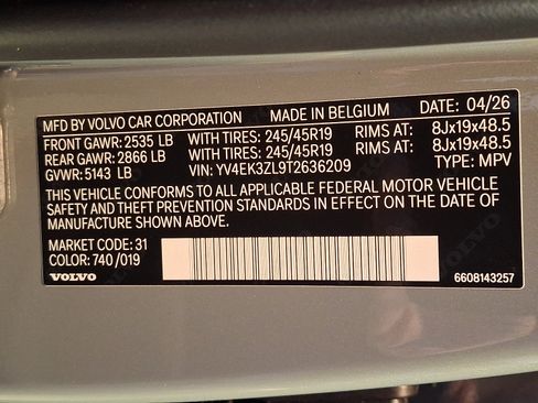 New 2026 Volvo EX30 Ultra w/ Protection Package AWD/4WD image 13