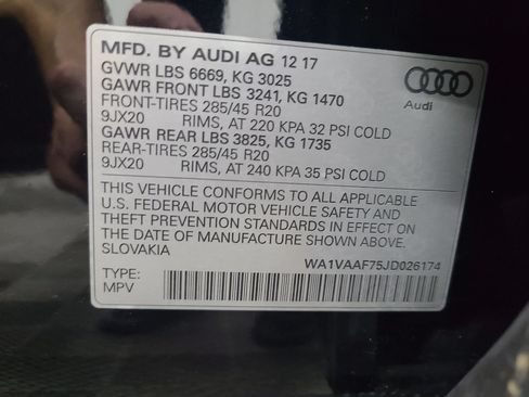 Used 2018 Audi Q7 3.0T Prestige w/ Prestige Package AWD/4WD image 3