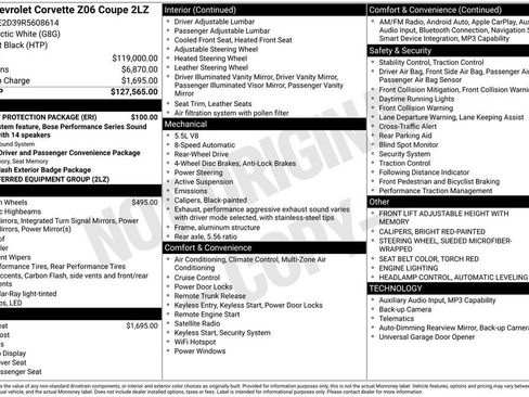 Used 2024 Chevrolet Corvette Z06 w/ Battery Protection Package image 12