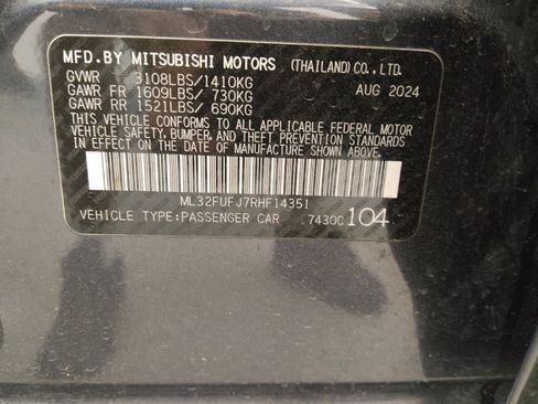 Used 2024 Mitsubishi Mirage G4 Black Edition FWD image 33