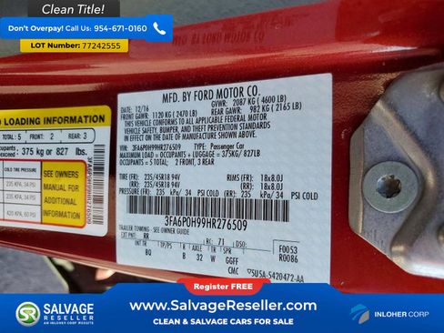 Used 2017 Ford Fusion SE w/ Fusion SE Technology Package image 16