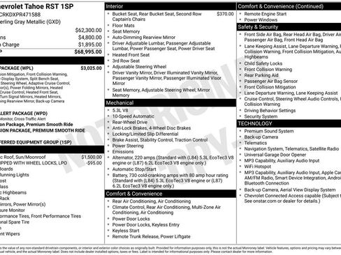 Used 2023 Chevrolet Tahoe RST w/ Luxury Package RWD image 31