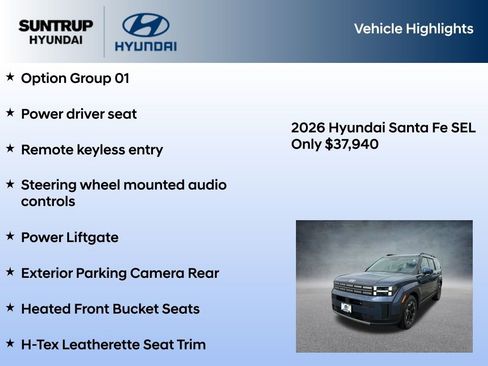 New 2026 Hyundai Santa Fe SEL AWD/4WD image 7