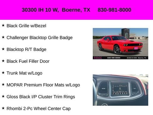 Used 2023 Dodge Challenger R/T w/ Blacktop Package RWD image 30