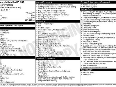 Used 2023 Chevrolet Malibu RS image 6