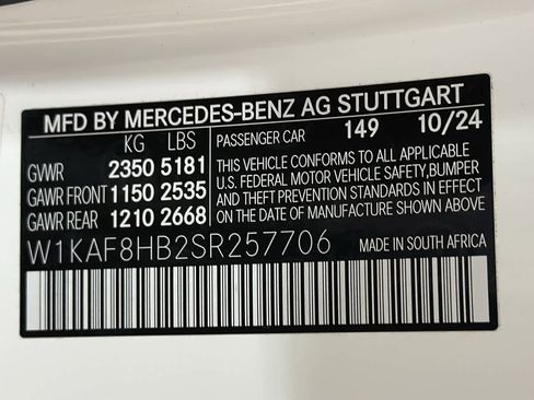 Used 2025 Mercedes-Benz C 43 AMG 4MATIC Sedan image 13