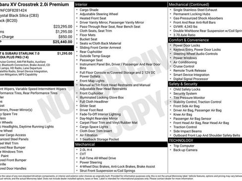 Used 2015 Subaru Crosstrek 2.0i Premium image 2