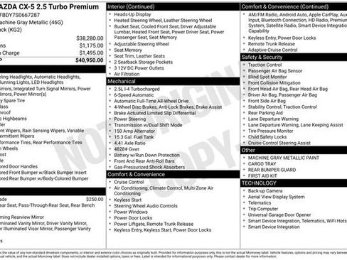 Used 2025 MAZDA CX-5 2.5 Turbo w/ Premium Package image 29